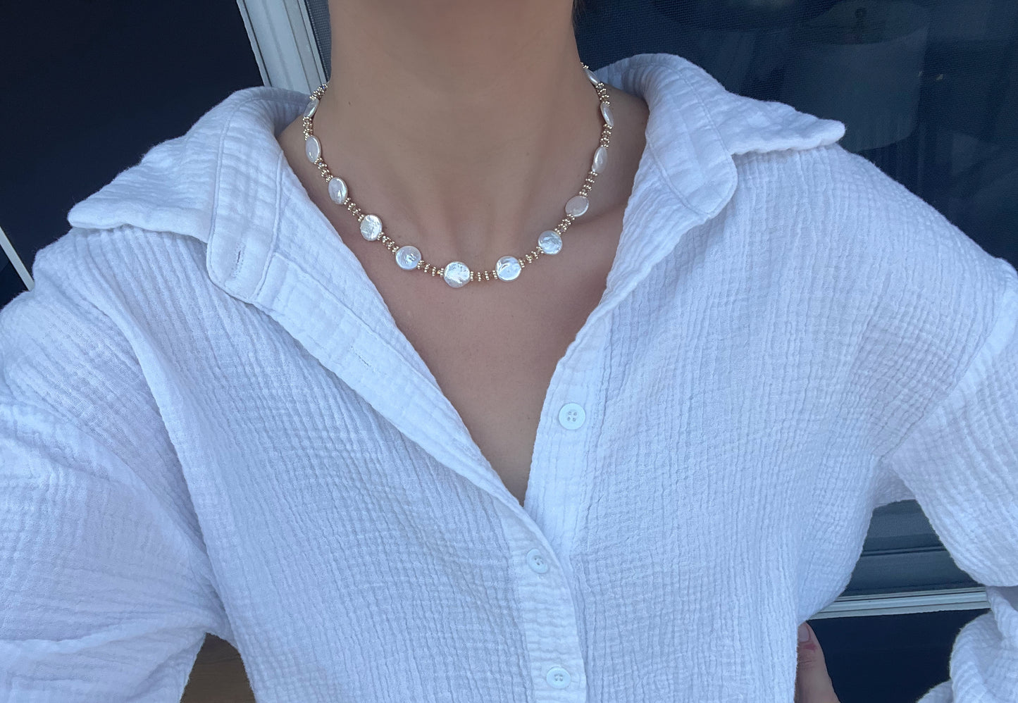 The Jane Coin Pearl Necklace