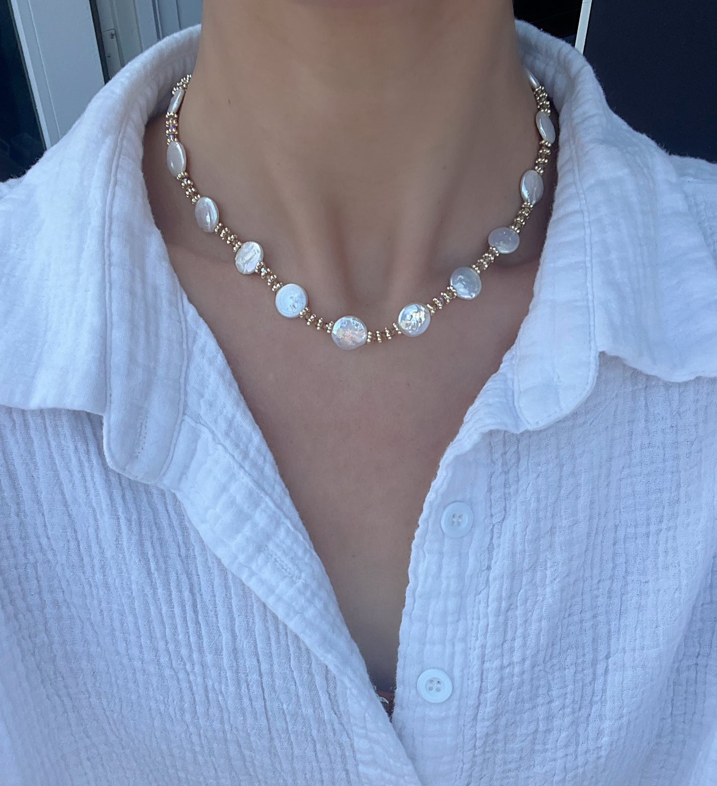 The Jane Coin Pearl Necklace